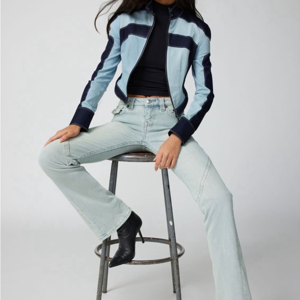 Lucy from TELL ME LIES True Religion low rise Jeans
